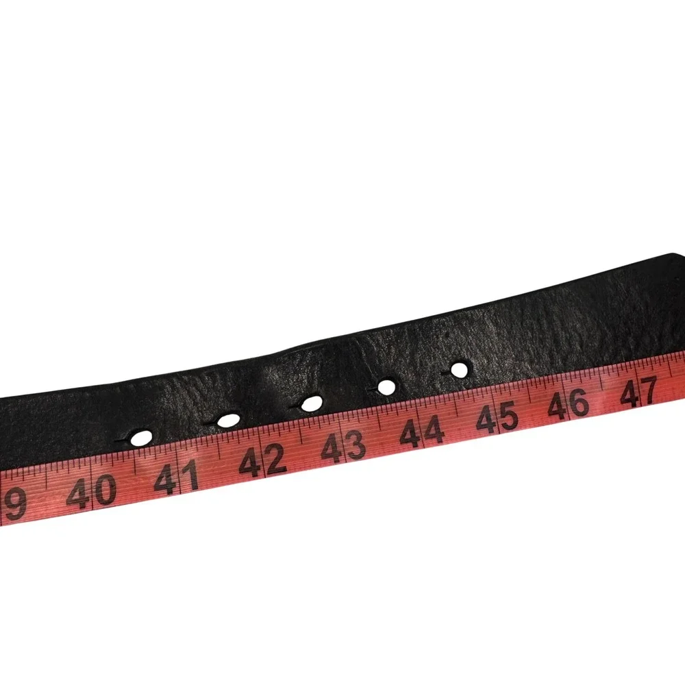 R&Y Blues Full‎ Grain Leather Belt 42 Brown Distressed Western Americana USA